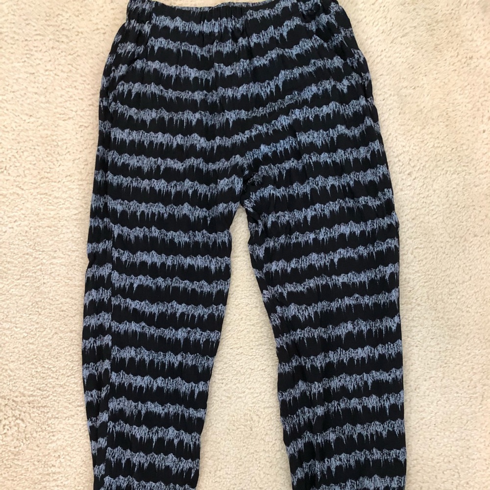 Topshop Wave Print Joggers- Tall